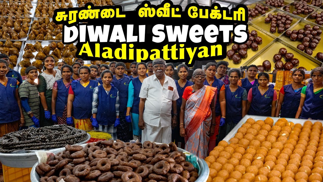 Diwali sweets Making Factory Visit | Aladipatiyan Factory Surandai