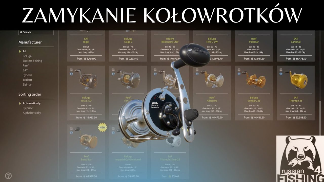 Russian Fishing 4 - Zamykanie Kołowrotka - Poradnik - Po co?Dla kogo?Czym się kierować? odc.1 #rf4