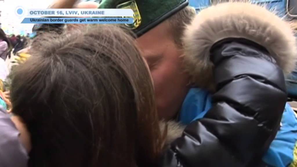 Ukrainian soldiers receive Lviv hero&rsquo;s welcome after serving near war-torn Russian border