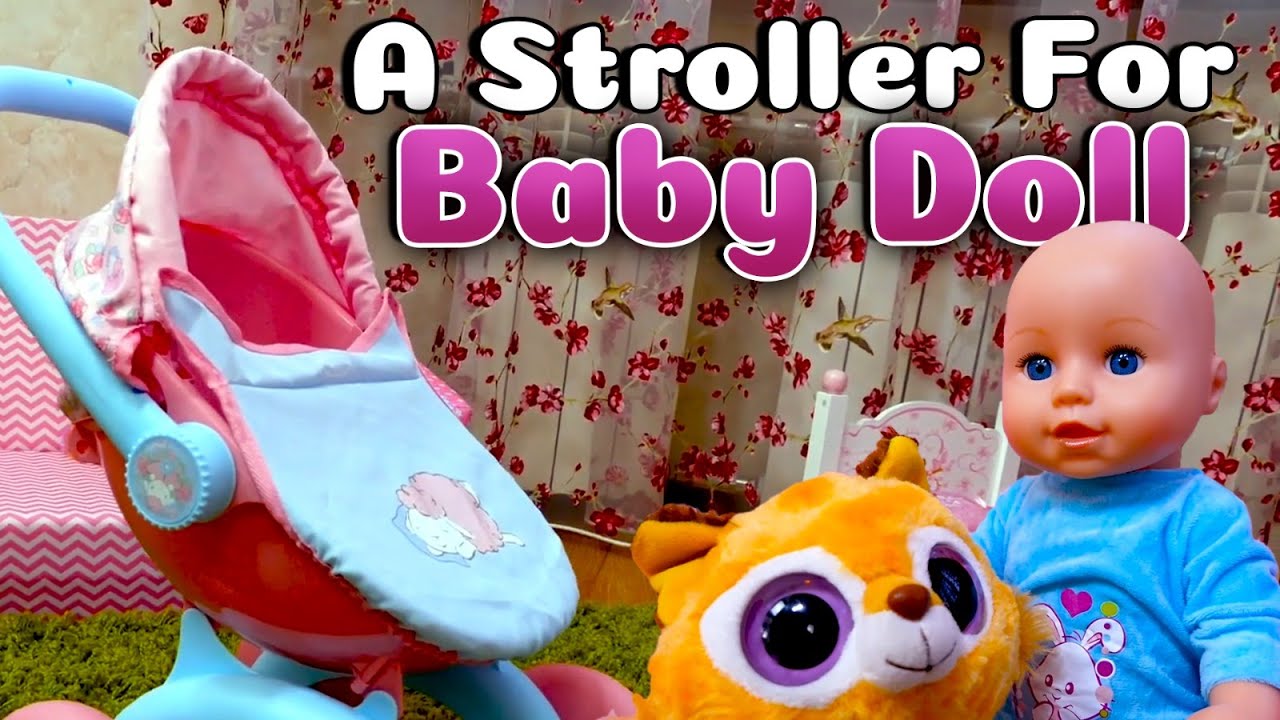 Baby Doll New Pink Stroller For Baby Annabell Toy | A Stroller For Born Baby Annabell Doll #annabell