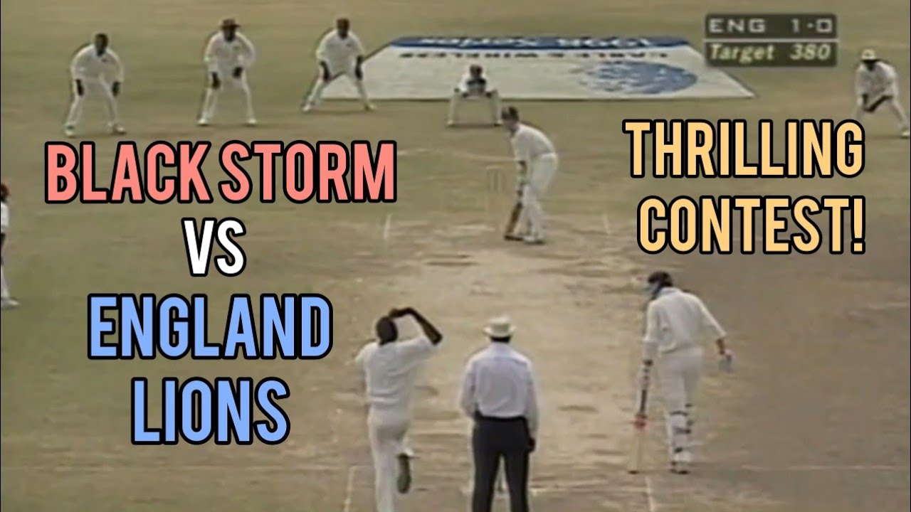Black Storm Vs England Lions | West Indies V England | 4th Test 1998 | Thrilling Contest