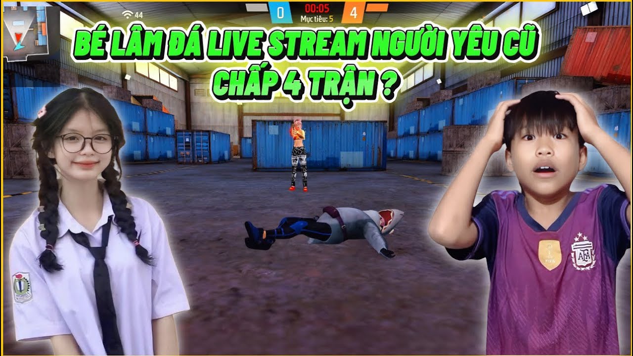 Bé Lâm Thử Đá Live Stream Người Yêu Cũ Chấp 4 Trận “ Độc Lang Chiến “ 1 Kill = 1 Củ ???