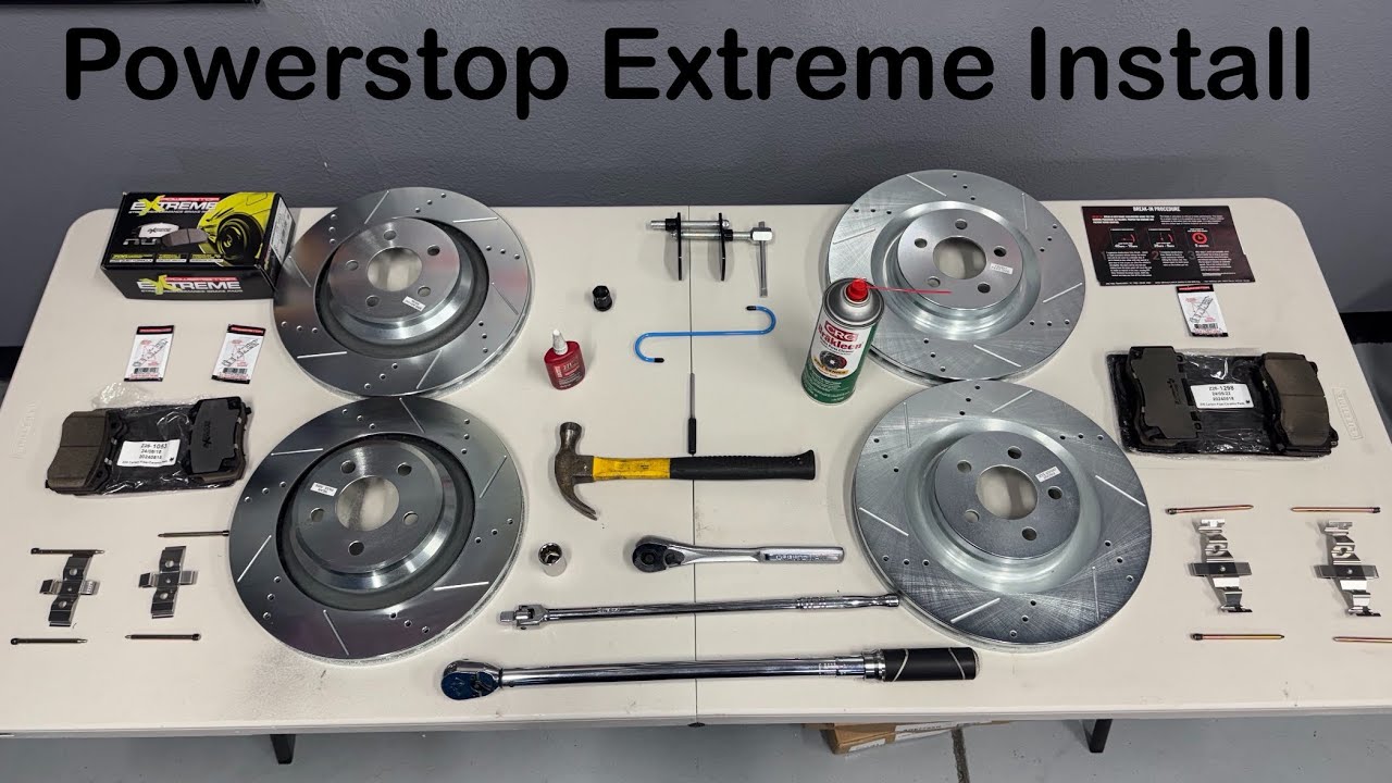 4 PISTON BRAKE INSTALL DODGE CHARGER/CHALLENGER Powerstop Z26 Street Warrior Rotors and Pads