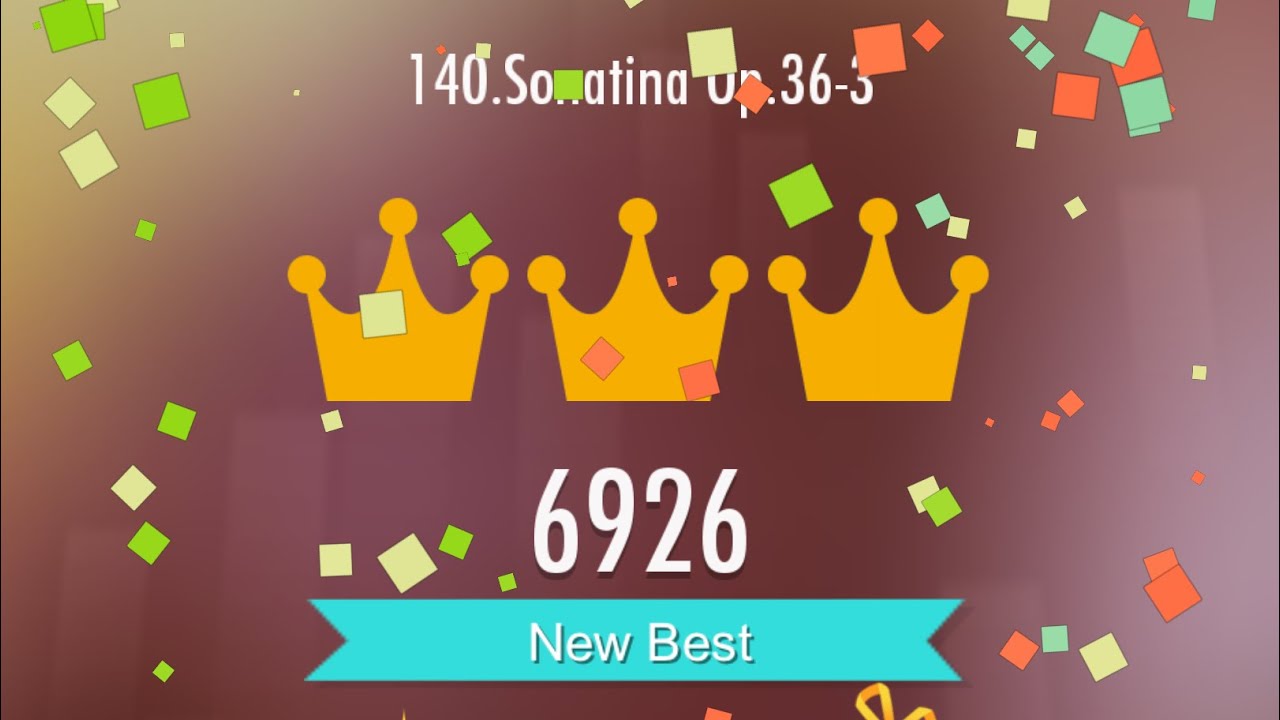 Piano Tiles 2 - Sonatina Op.36-3 - 6926 (slighty over 13tps - bad)