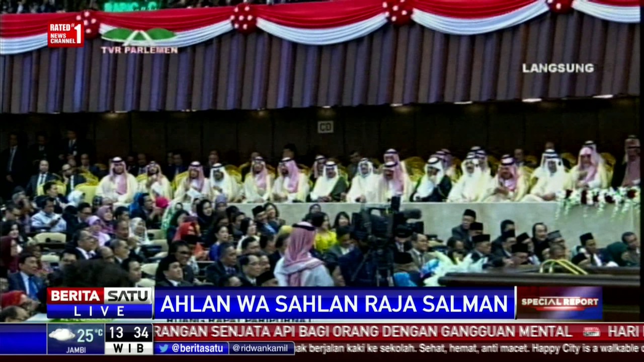 Pidato Raja Salman di Gedung DPR