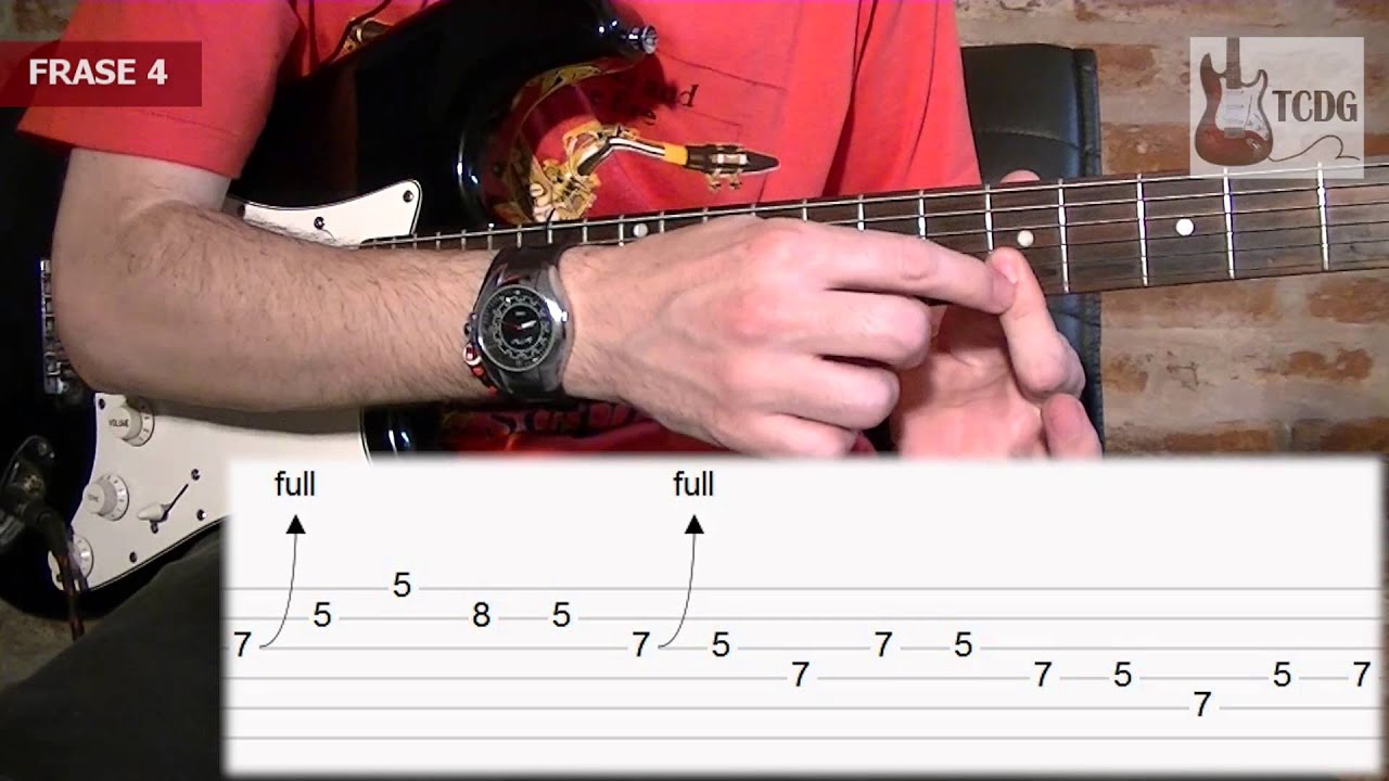 Como Tocar el Solo de Stairway to Heaven en Guitarra Eléctrica (Led Zeppelin) Parte 1 /Tutorial TCDG