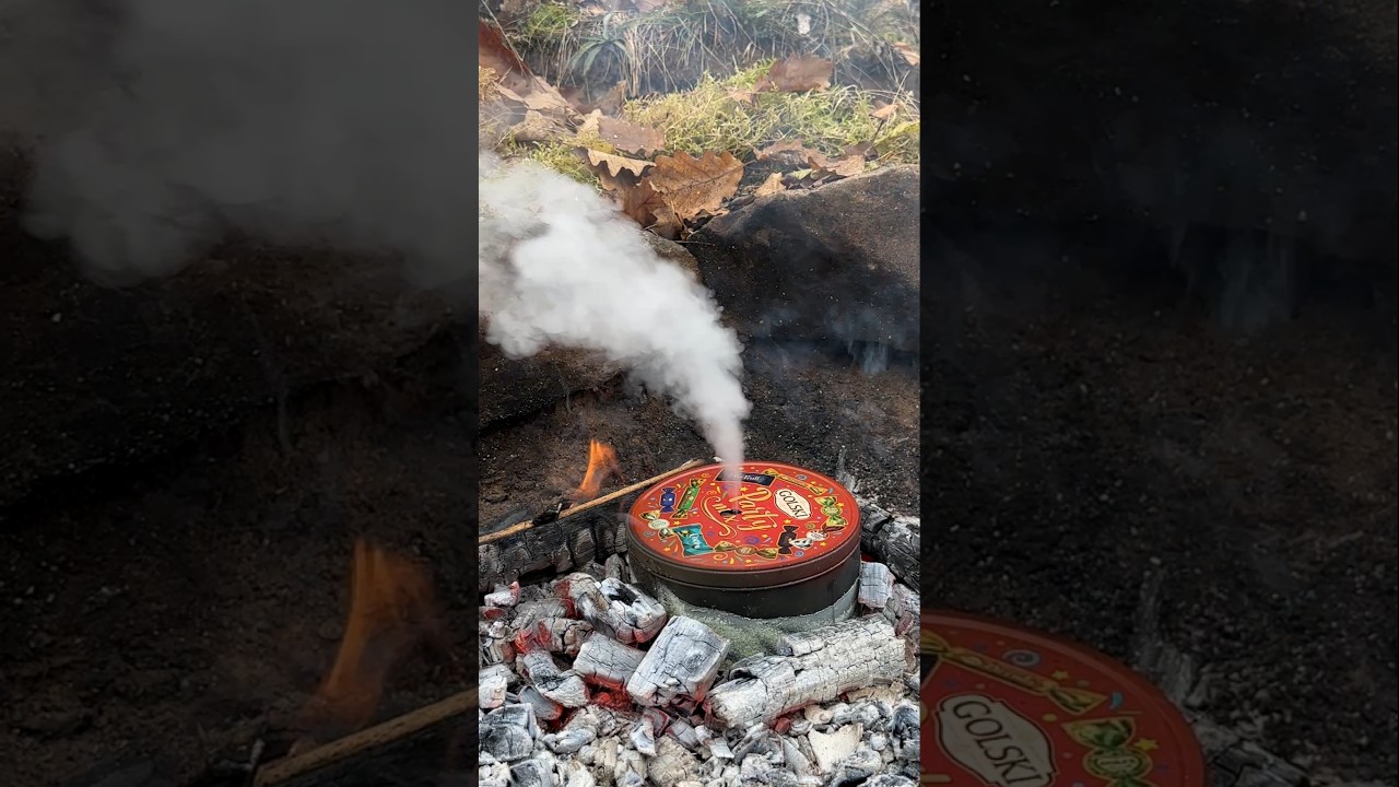 Amazing Lifehack: How to Easily Make Natural Charcoal. #survival #lifehacks #camping