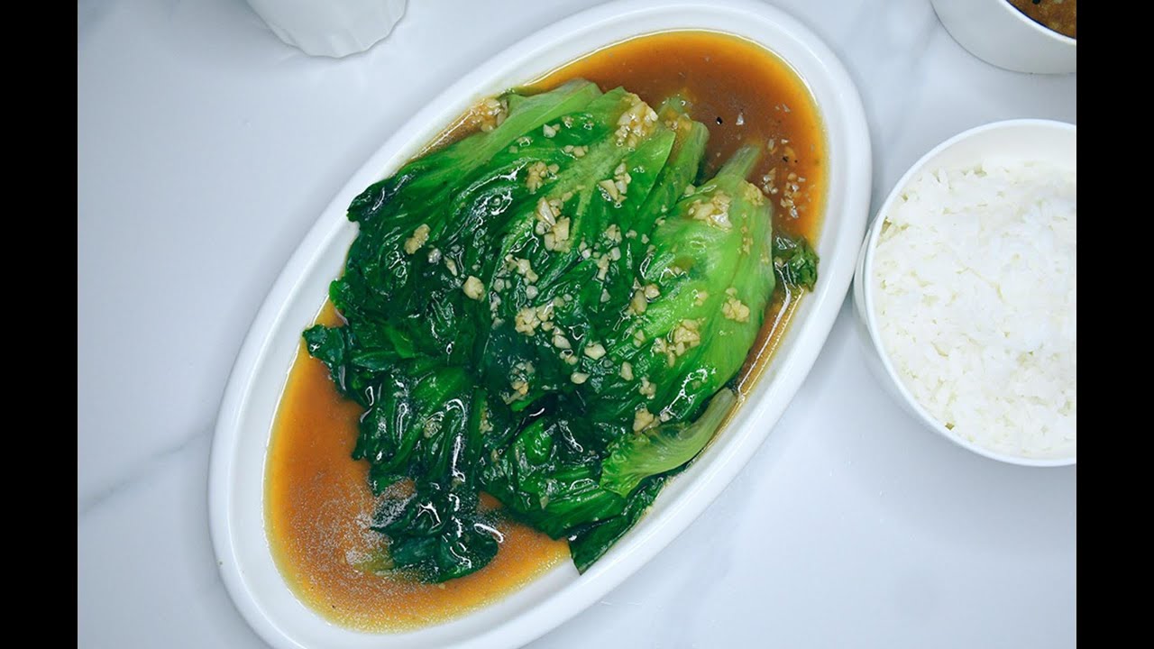 Chinese Lettuce with Oyster Sauce