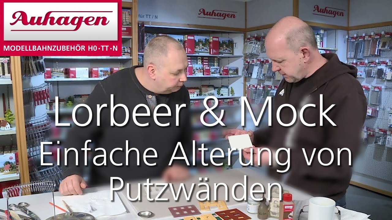 Lorbeer & Mock - Alterung von Putzw&auml;nden aus dem Auhagen Baukastensystem