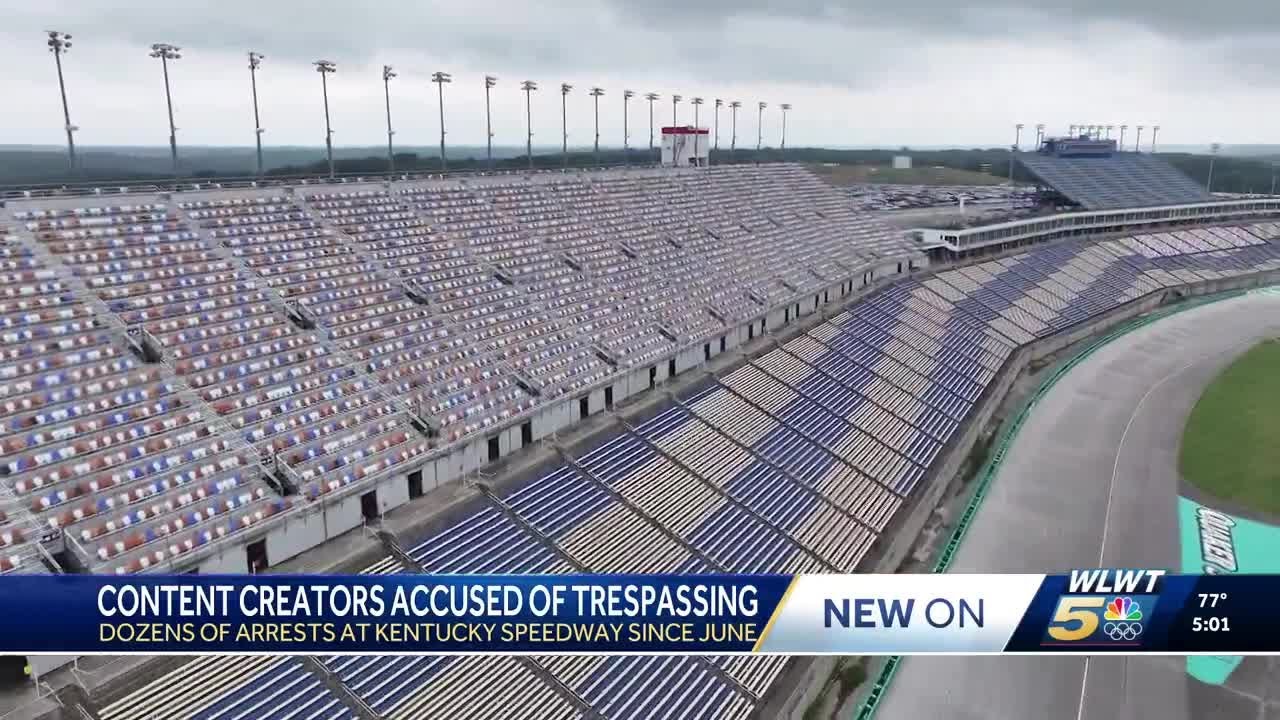 Dozens charged after influencers broke into Kentucky Speedway, posted videos