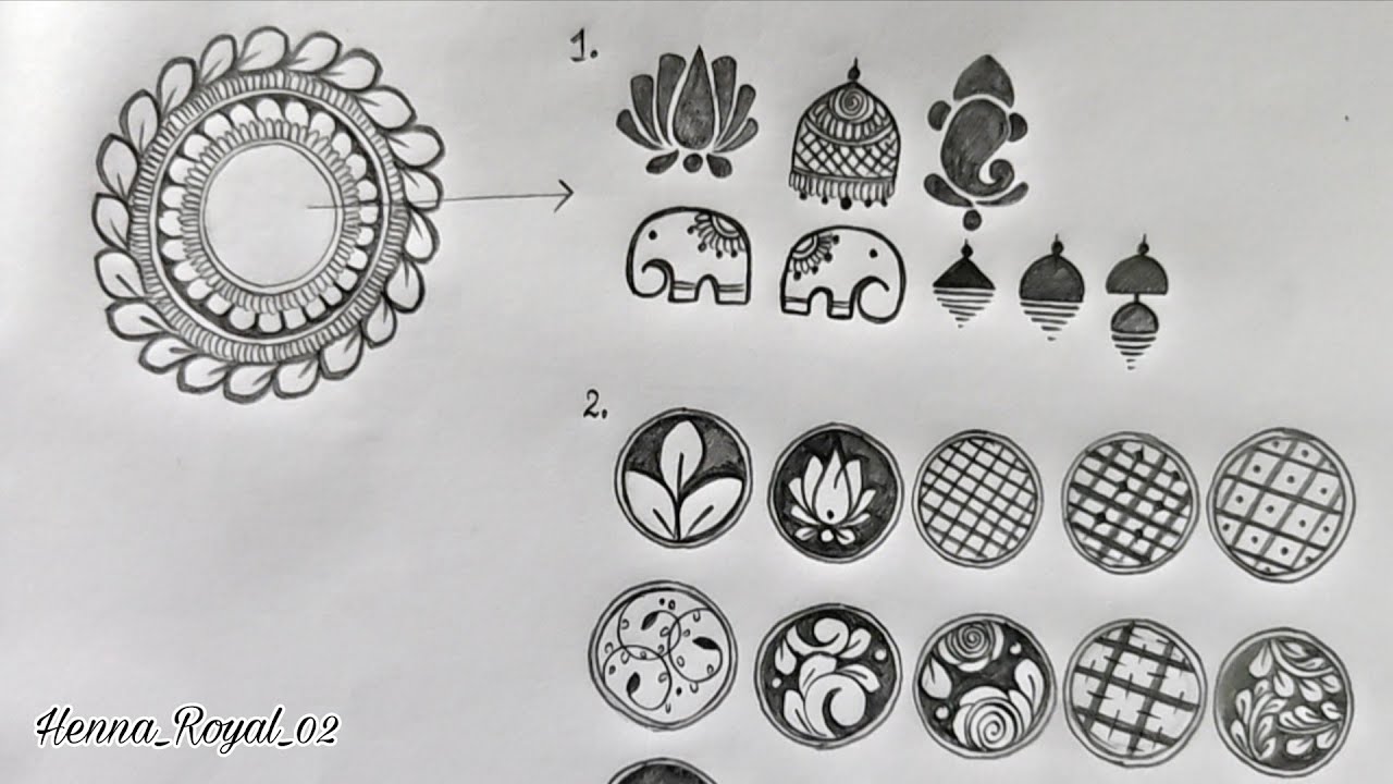Mandala Mehndi Designs 🔥😍|| One Mandala Design 19 Different Style 