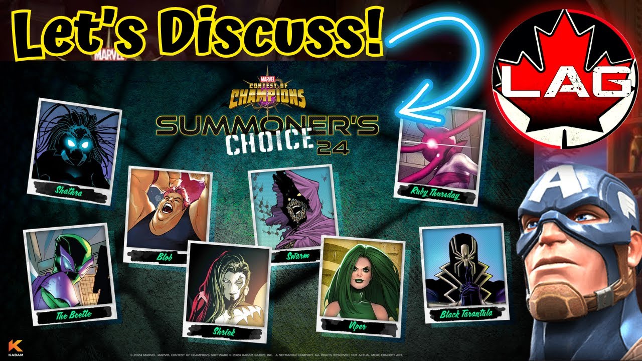 NEW Summoner's Choice 2024! Let's Talk About All These Villain's! Lagacy's Vote? Remaster? - MCOC