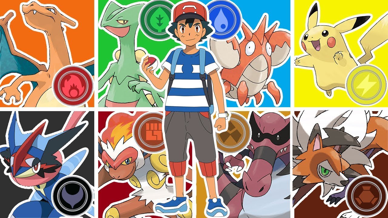O MELHOR POKÉMON DO ASH DE CADA TIPO!!