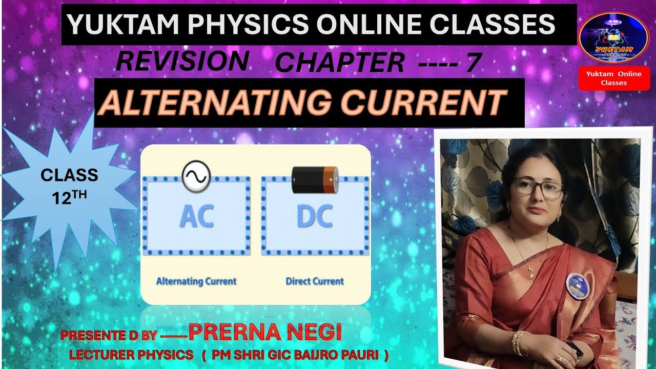 Alternating Current | Class 12 Physics Revision | Chapter 7 प्रत्यावर्ती धारा (AC) | Board Exam 2026