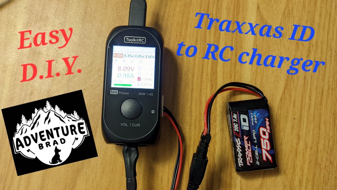 How to charge a Traxxas ID Battery for your TRX4M with a normal RC Charger
