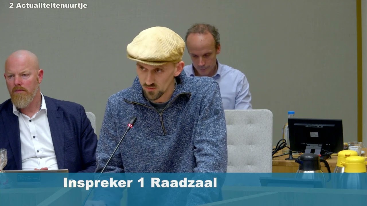 Inspreker Dhr. Hoek over Bewoning van Binnenspuikanaal