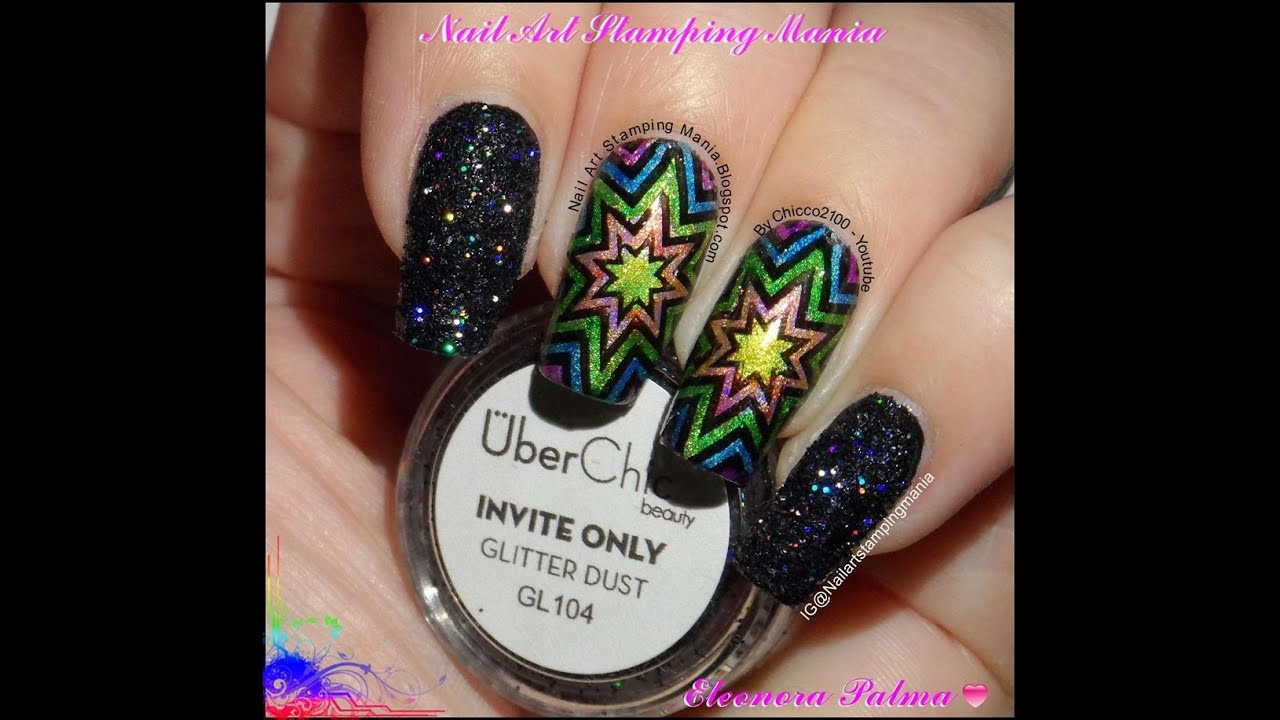 UberChic Beauty - Invite Only - Black Holographic Glitter Dust Review