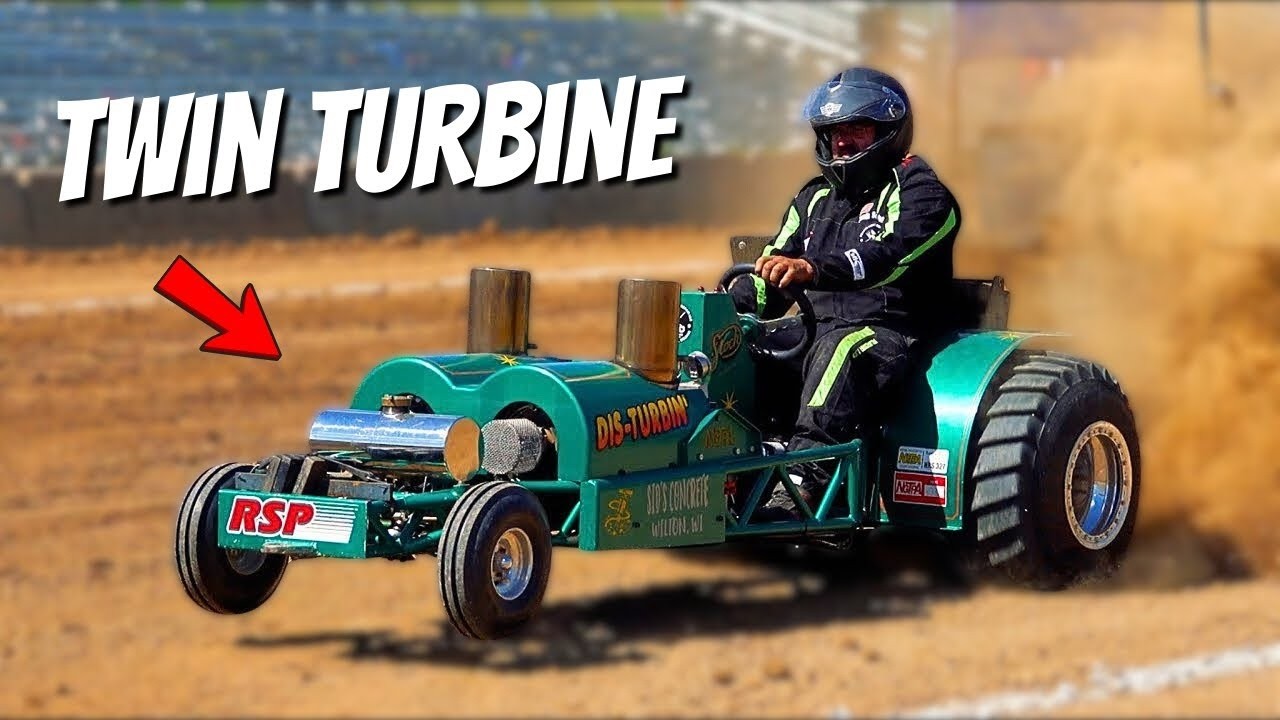 Twin Turbine Garden Tractor Pulling?