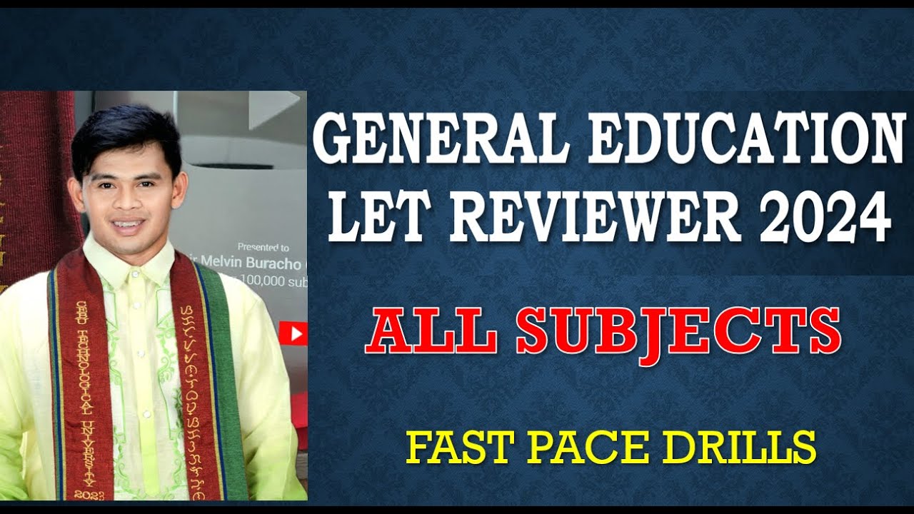 GENERAL EDUCATION SEPTEMBER 2024 FAST PACE DRILLS LET REVIEWER
