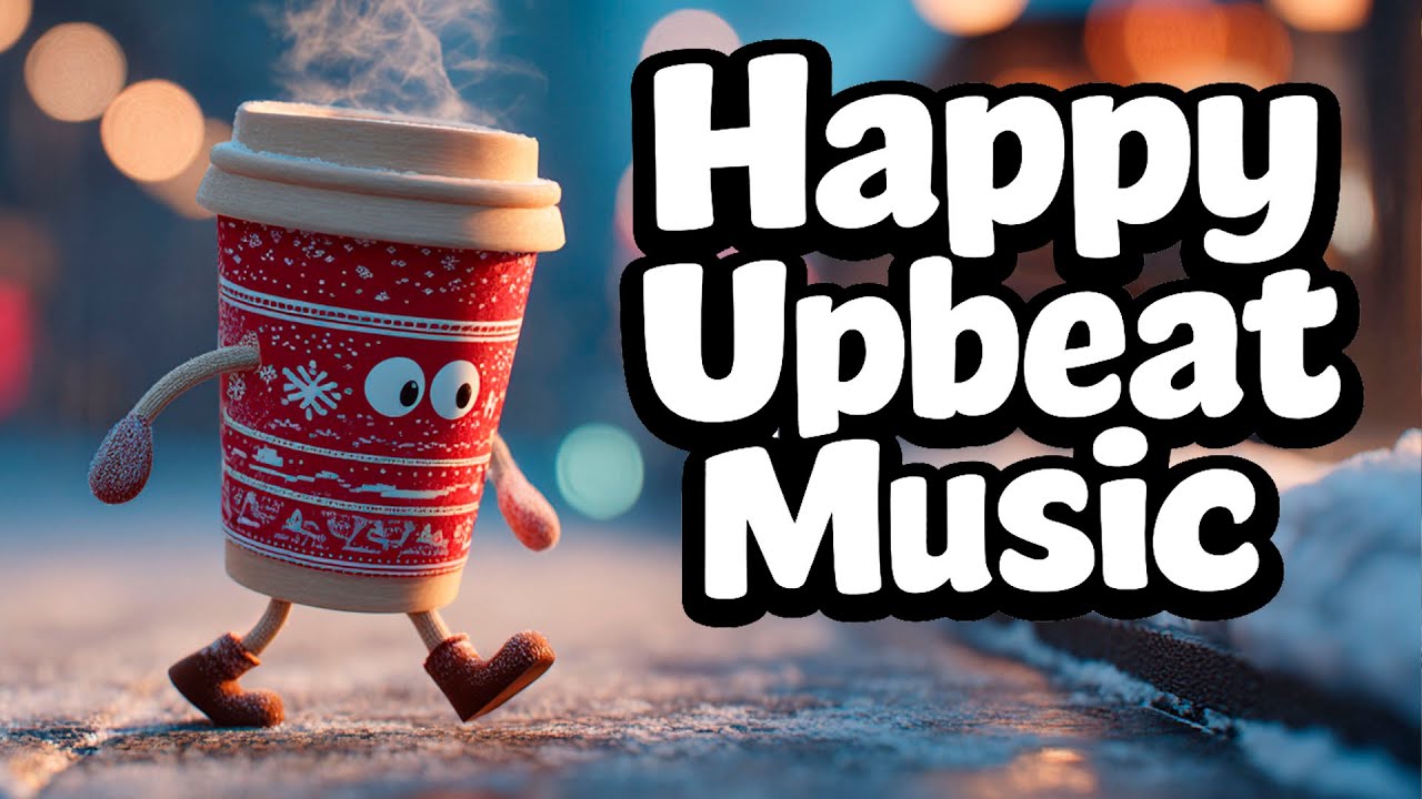 Happy Upbeat Music 🧤❄️ POV Coffee Dance in Snowy City Lights for Energy & Flow