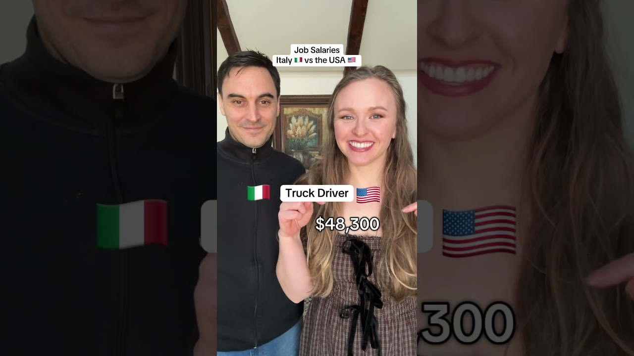 Job Salaries Italy vs USA