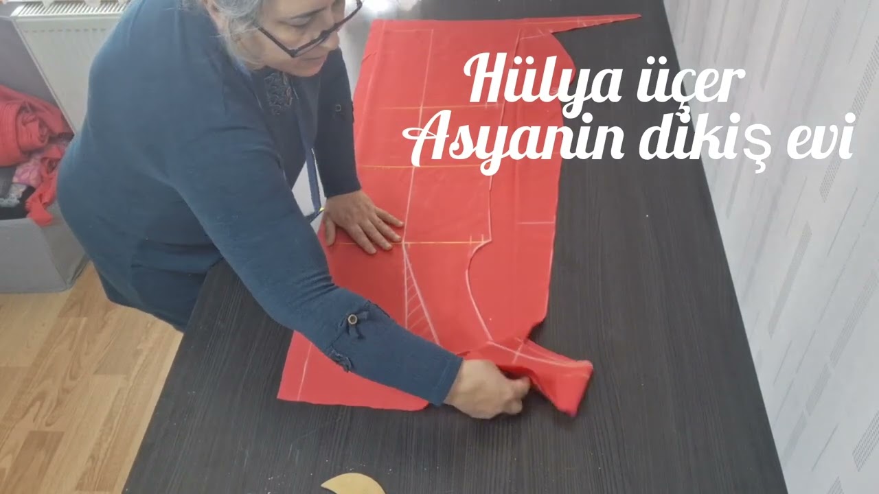 PRATİK  OMUZDAN KUPLU ELBİSE KESİMİ