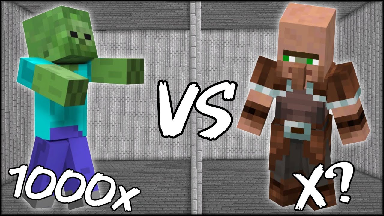 Minecraft: 1-1000 Zombies vs Villager Knights – The Legendary Battle of All Ages!