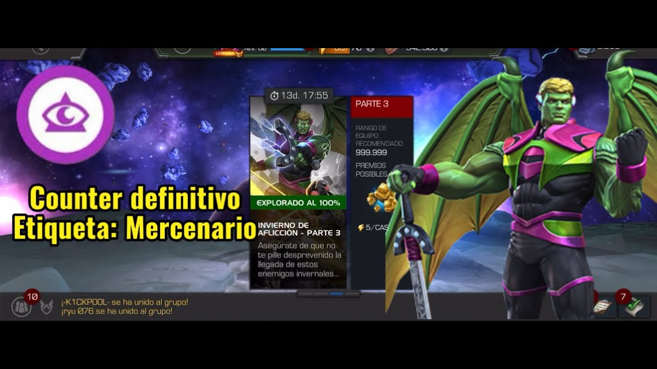 Counter definitivo para HULKLING del Invierno de Aflicción parte 3 - Etiqueta : Mercenario ✅