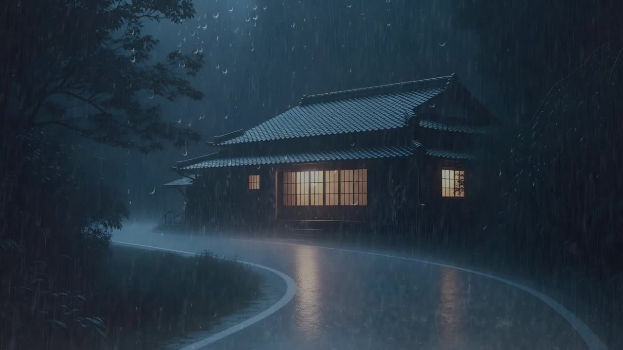 Calm Your Mind with Intense Rain Sounds and Thunder Lightning Ambience for Deep Sleep