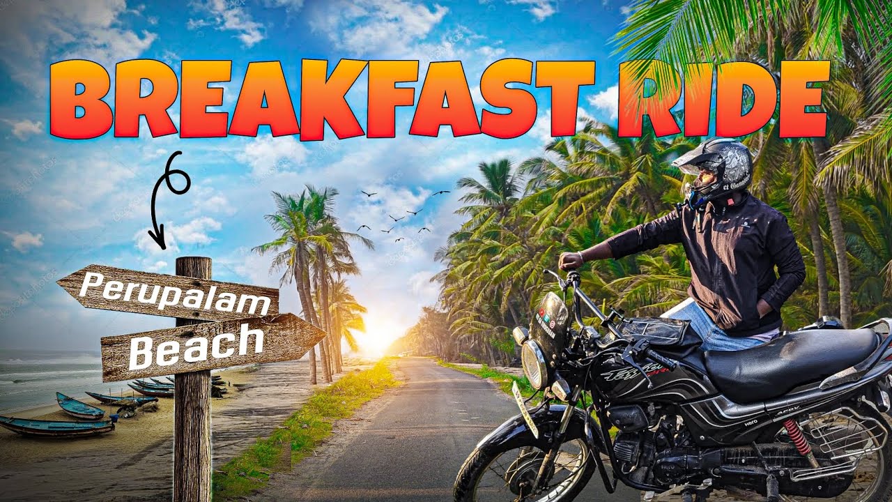 Breakfast ride to perupalem beach 🌊#perupalem##beach#travel#bikinglife#traveling#bike #explore#life 