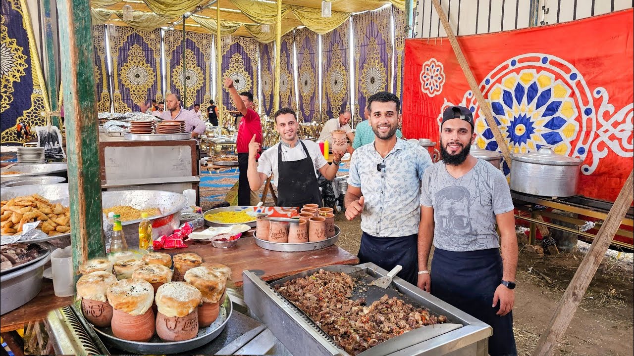 اللي جرب حلاوة  أكل الأفراح في الأرياف هيفهم الكلام ده ☝️ 4 دبايح الاكل على أصوله👌 أفراح كفر الدور