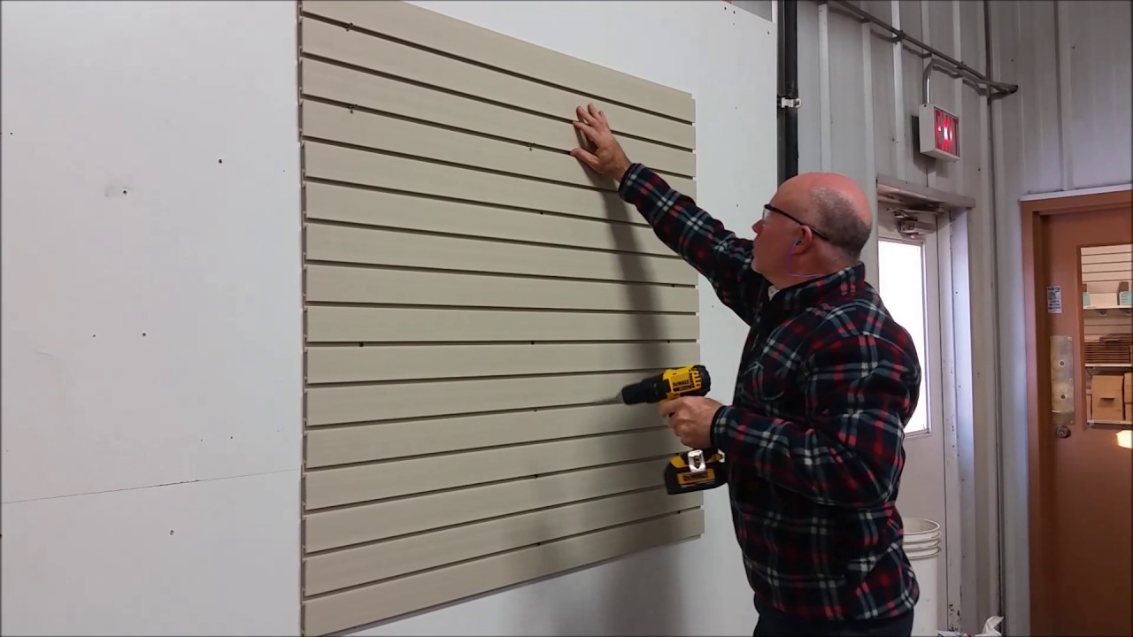 PVC Slatwall Easy Panel Installation