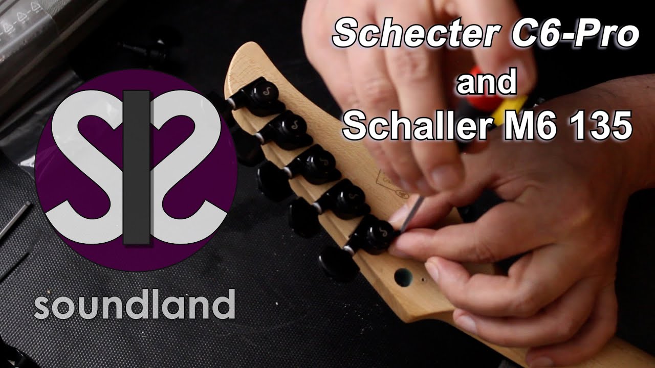 How to mount Schaller locking tuners for a Schecter C6 Pro Ep2