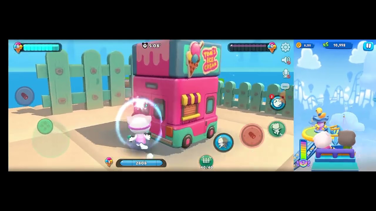 Talking Tom Blast Park vs Talking Tom Wilderness Party #1 Talking Angela vs Talking Tom