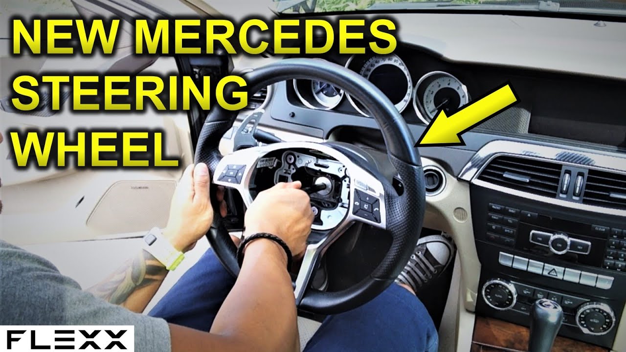 Установил новый руль (с лепестками) на мой Mercedes C250 C300 W204