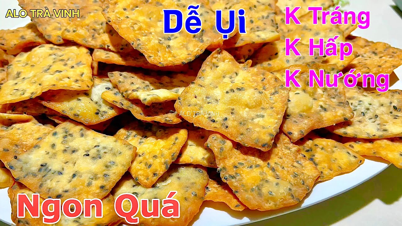 Làm BÁNH TRÁNG MÈ Kiểu Mới Giòn Rụm Cực Kỳ Ngon, Để Được Lâu- ALO TRÀ VINH