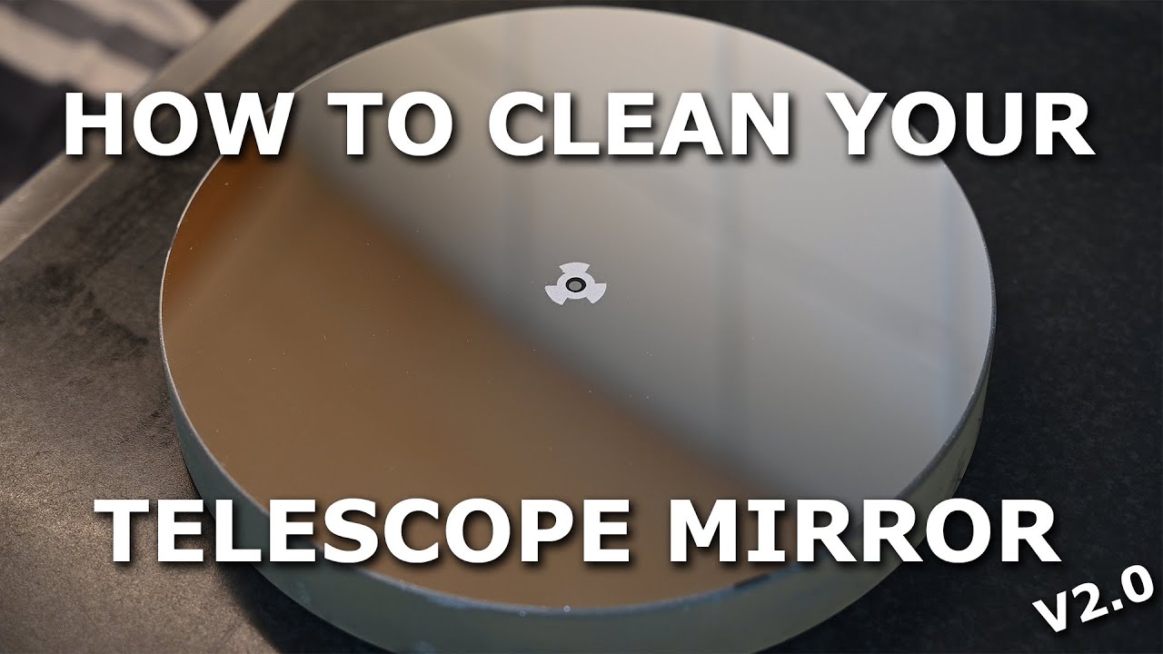How to clean a telescope mirror - I am testing a new method!