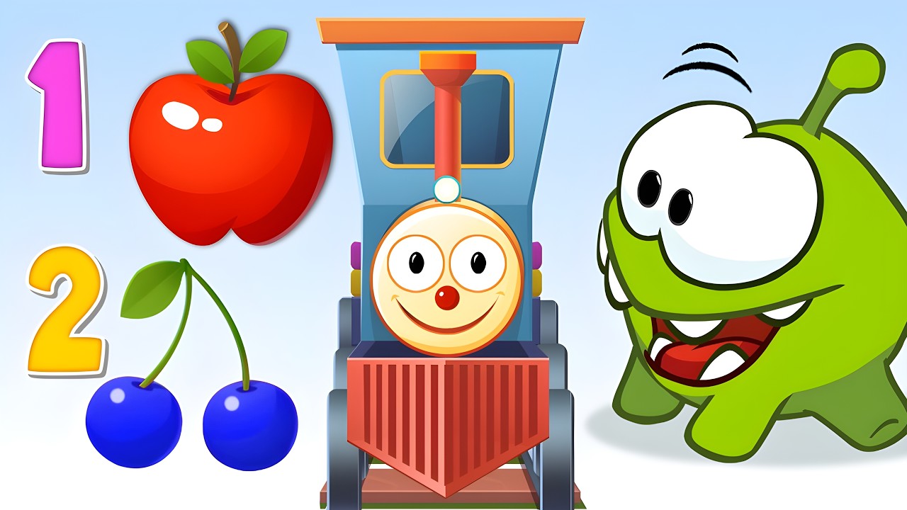 تعلم الأرقام وأسماء الفواكه! 🔢 فيديو تعليمي للأطفال 🍎 تعلم العربية مع أوم نوم