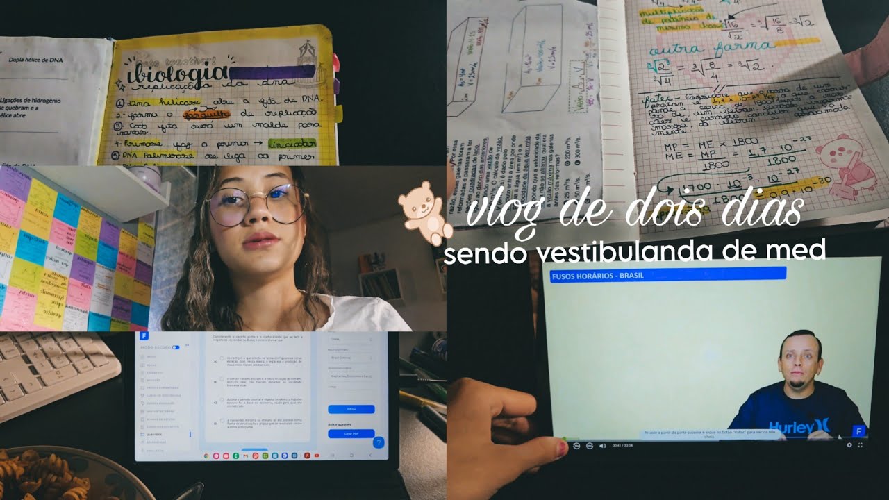 vlog de dois dias - estudos, questões, caderno de erros, caderno de revisão e flash card💌❤️