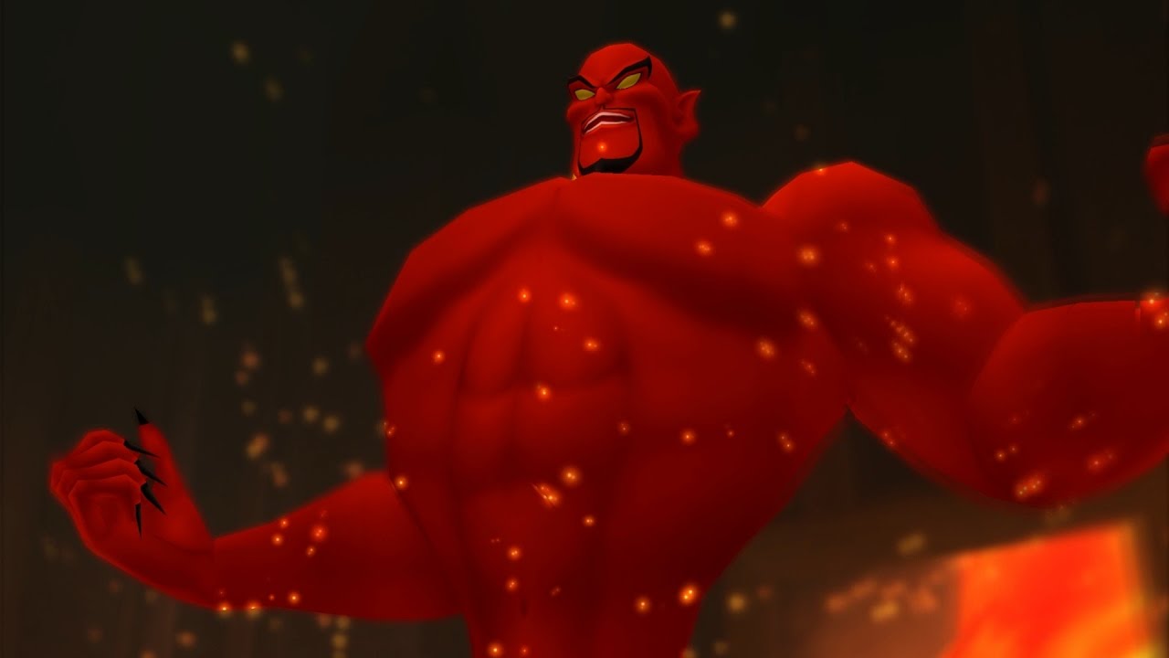 Kingdom Hearts: Jafar, Genie Form Boss Fight (PS3 1080p)