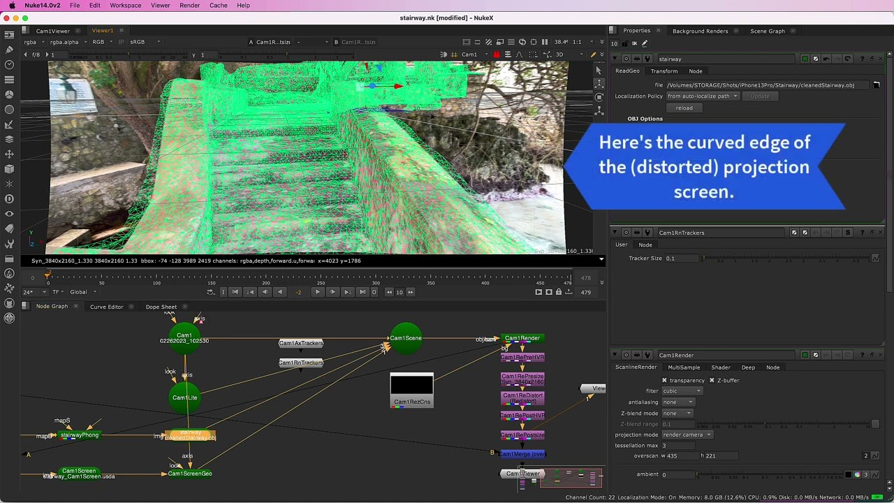 Export to Nuke with Anamorphic Lens Distortion