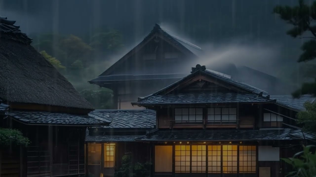 Night Rain ASMR – Peaceful Sleep and Relaxation | Drift Off with Nature’s Lullaby