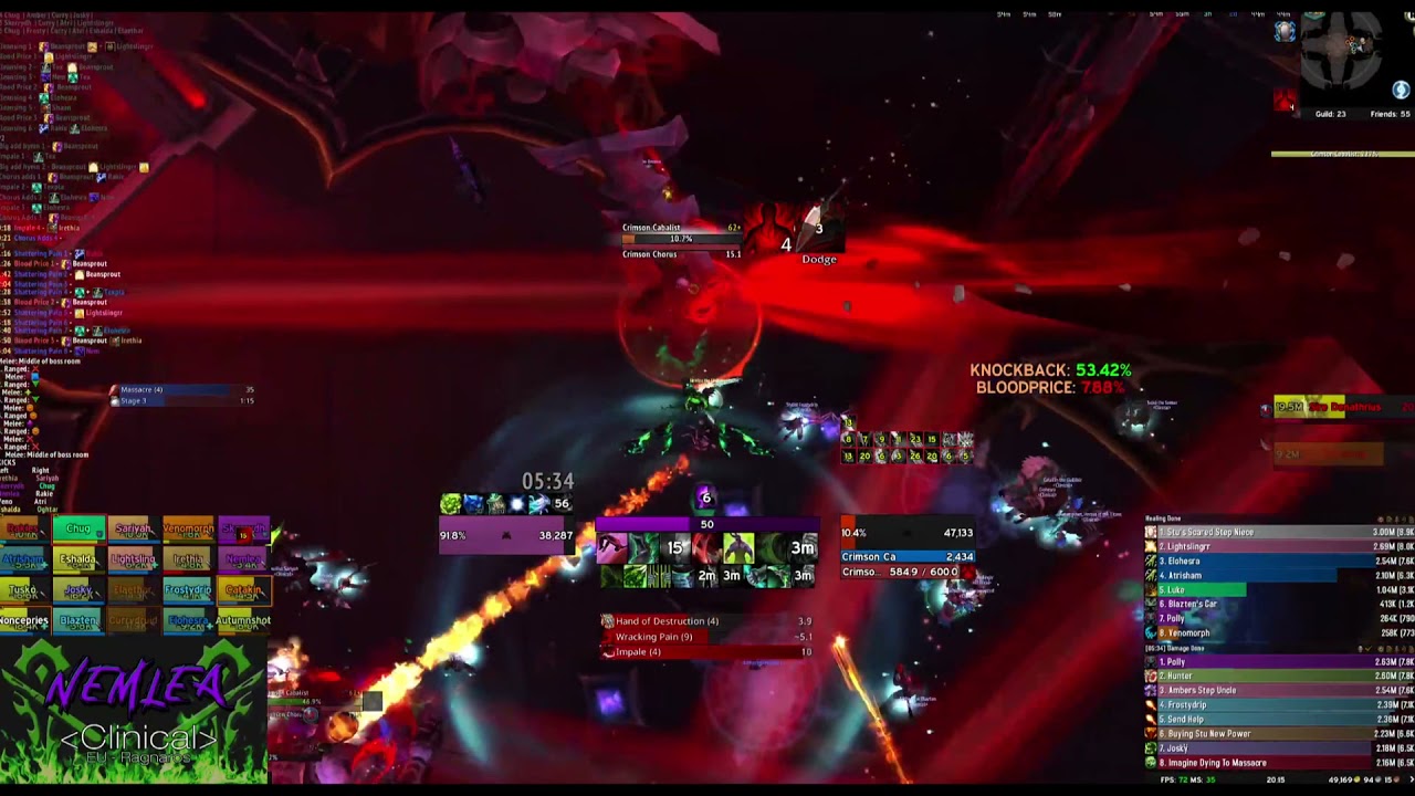 Mythic Sire Denathrius : Clinical - Eu Ragnaros -