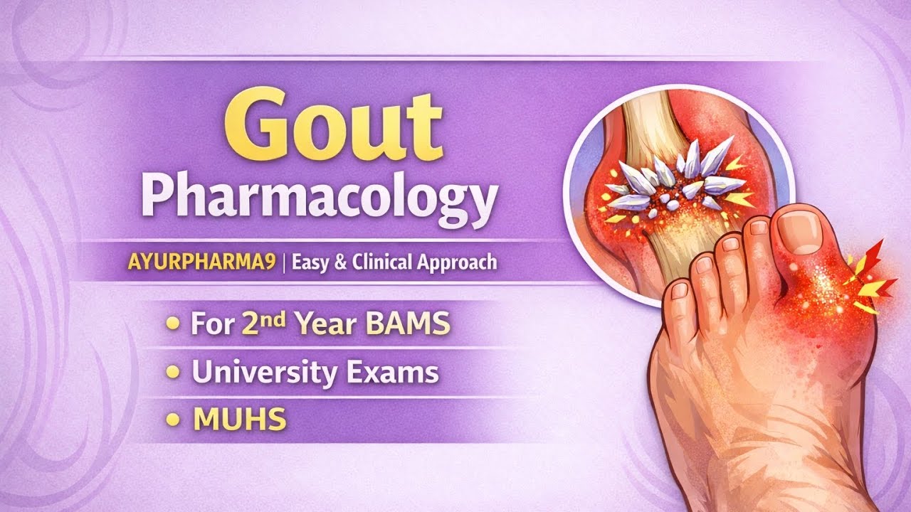 Gout Pathophysiology & Drugs (pharmacology)