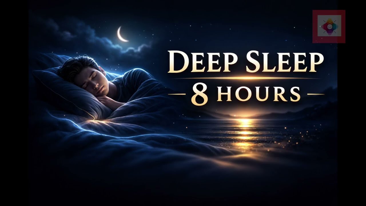 Deep Sleep Ambient | 8 Hours Black Screen | Restorative Delta Waves for Healing Sleep