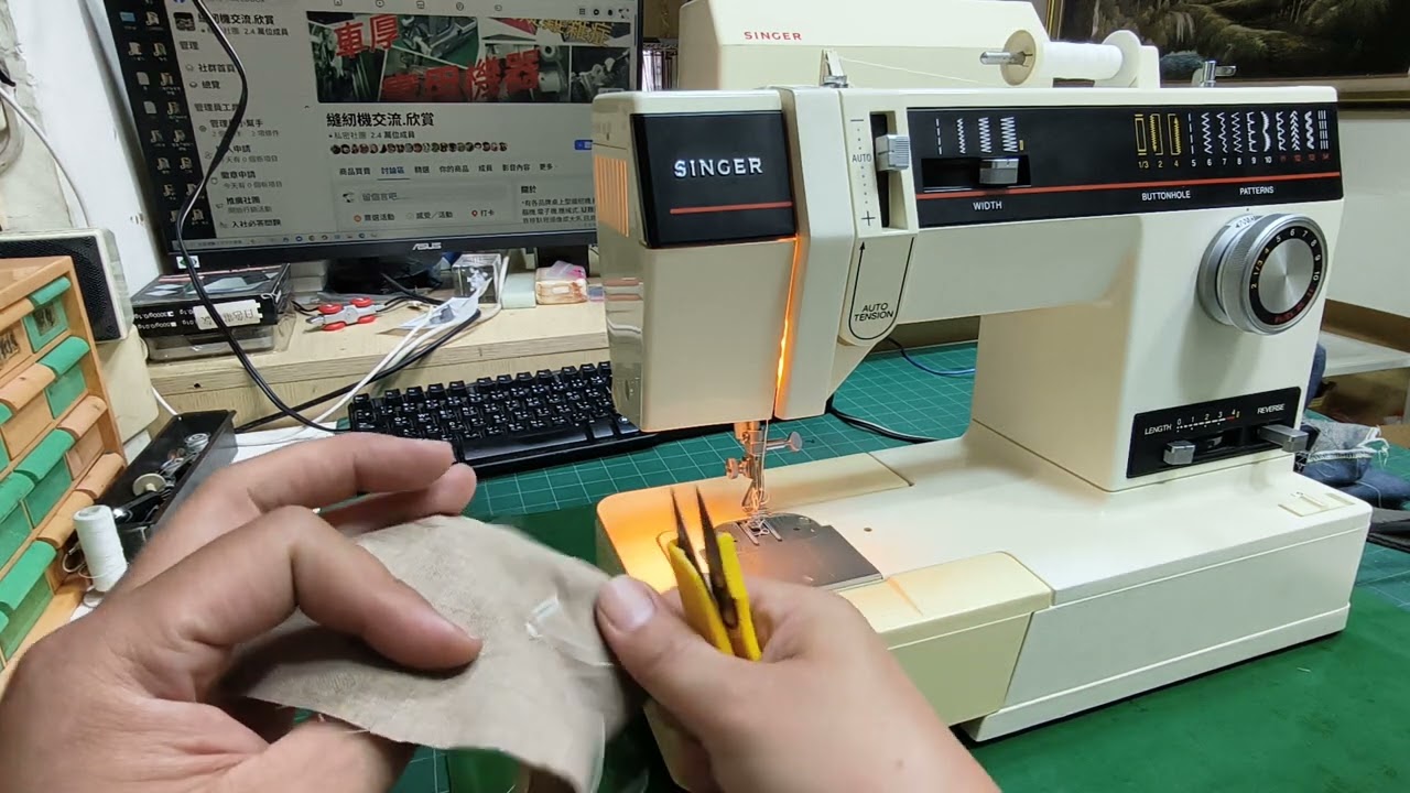 改良款勝家6233型.車厚料示範
