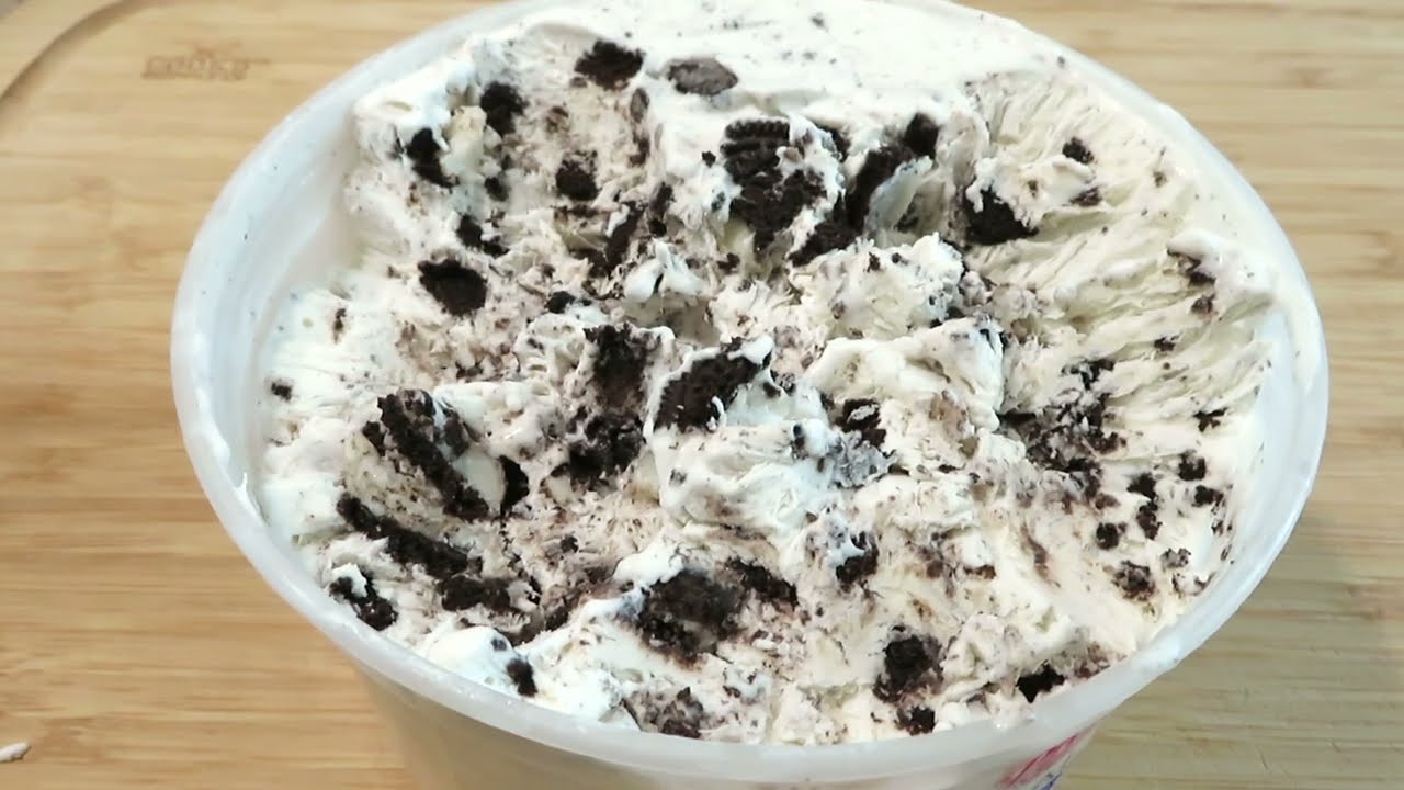 HELADO DE GALLETAS OREO 3 INGREDIENTES