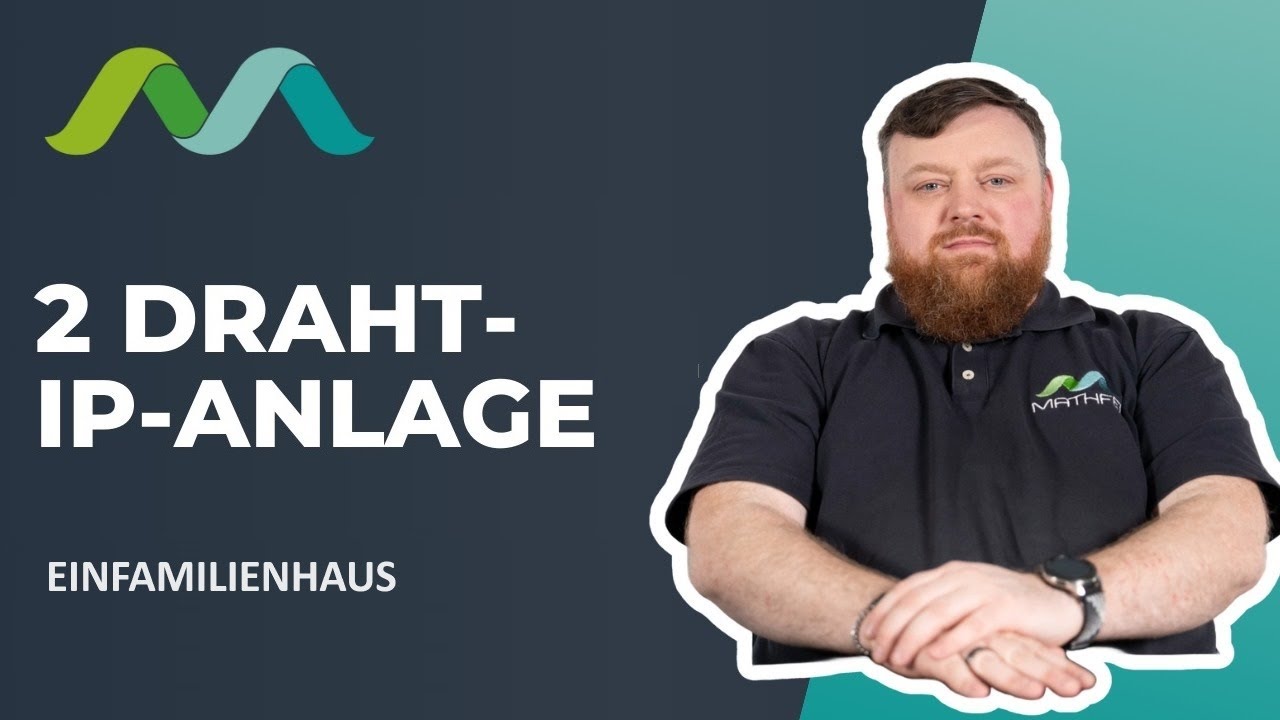 Mathfel 1 Familienhaus 2 Draht BUS IP Video-Türsprechanlage, 10 Zoll Monitor mit Full HD 2 Megapixel