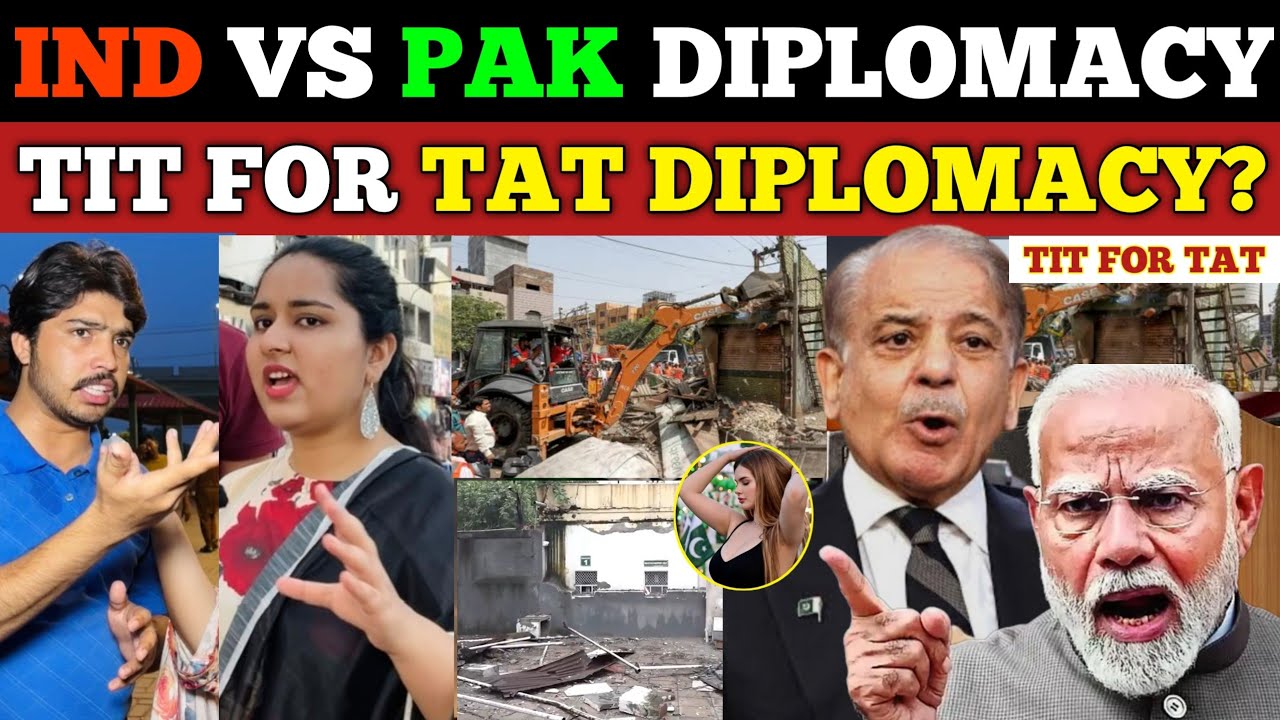 BULLDOZER ACTION AT PAKISTAN EMBASSY IN DELHI | PAK public reacts