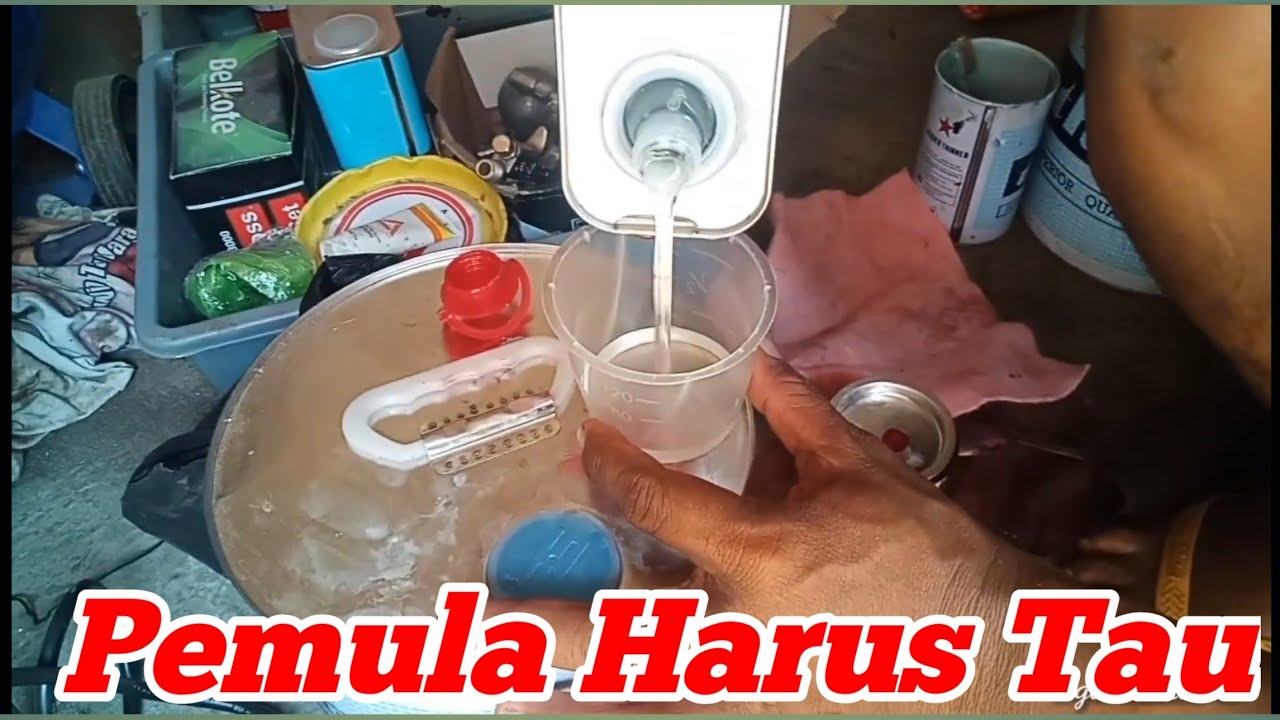 Cara Mudah Mencampur Clear dengan Hardener